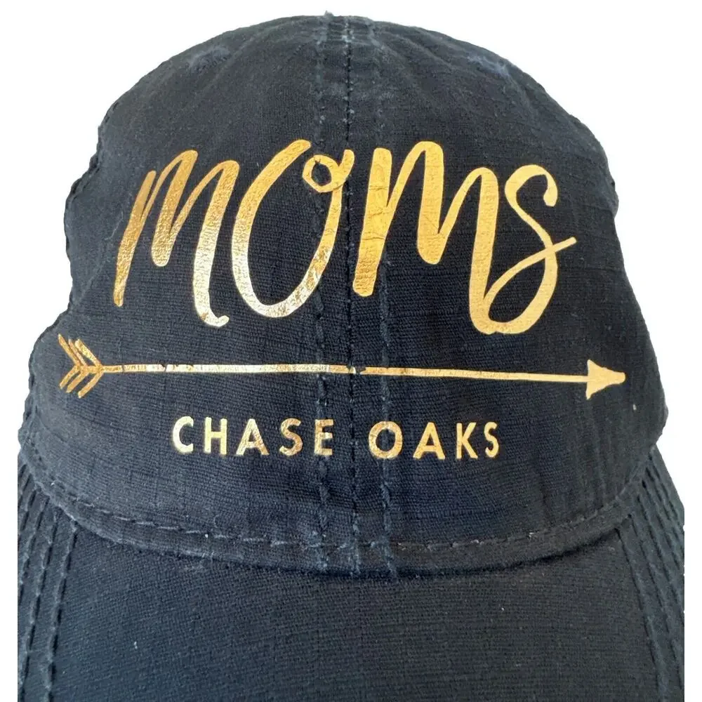 Moms Print Logo Cap Hat Gold Blue Fashion Headwear 100% Cotton